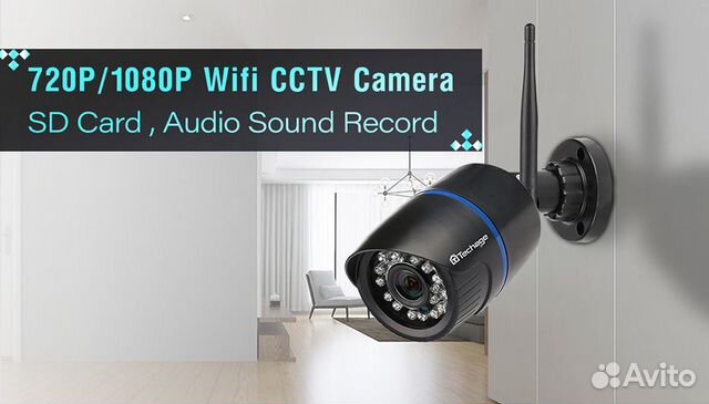 Wi-Fi, Ip камера всепогодная onvif 1080P Techage Wi-Fi, Ip камера всепогодная onvif 1080P Techage