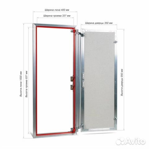 Люк настенный Практика Евроформат атр 40x100
