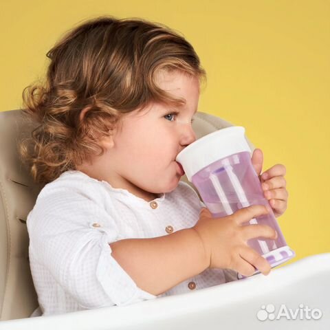 Кружка-поильник 350 мл HB Drinking Cup 360 Blue