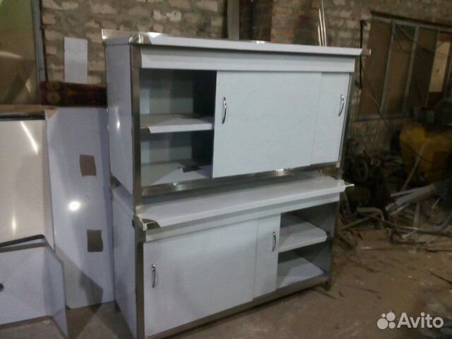 Стол купэ из нержавейки производственный 1000/600м