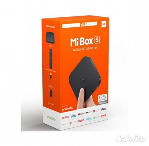 Тв-приставка Xiaomi Mi Box S 4К, Global Новая Тв-приставка Xiaomi Mi Box S 4К, Global Новая