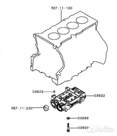 Блок балансировочных валов Mitsubishi 1125A259