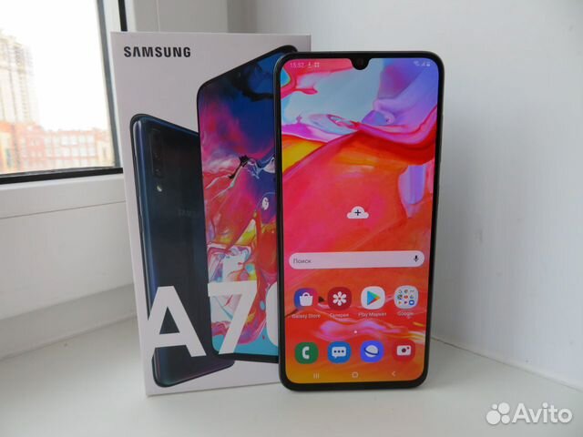 Смартфон SAMSUNG Galaxy A70 на Гарантии, комплект Смартфон SAMSUNG Galaxy A70 на Гарантии, комплект