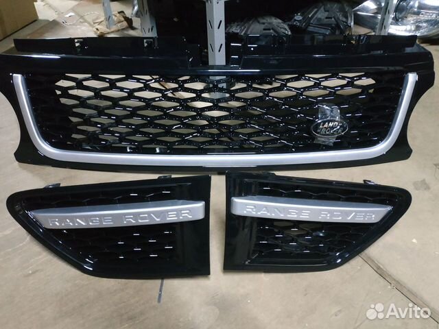 Решетка радиатора жабры Range Rover Sport рестайл