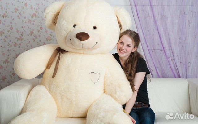 Игрушка - большой плюшевый медведь 190 см