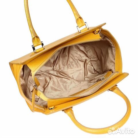 Кожаная сумка Gianni Conti 2153202 yellow