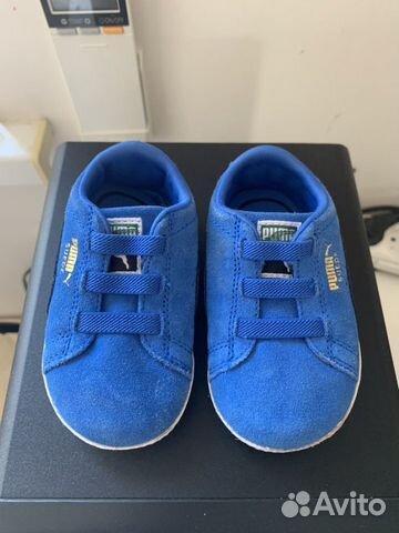 Кроссовки пинетки замшевые puma original, размер 1 Кроссовки пинетки замшевые puma original, размер 1