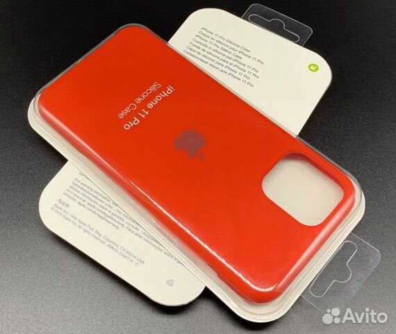 iPhone 11 Pro Silicone Case Чехол Красный Red Про