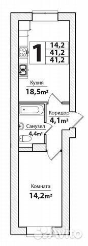 новостройка 1-комнатная проспект Московский стрелецкая 3