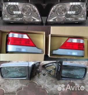 Фары фонари и зеркала для Мерседес В140 седан Фары фонари и зеркала для Мерседес В140 седан
