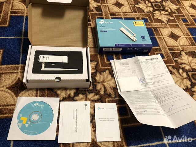 Сетевой адаптер WiFi TP-link Archer T2UH USB 2.0 Сетевой адаптер WiFi TP-link Archer T2UH USB 2.0