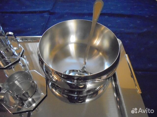 Крюшонница и стаканы из комплекта Барон от Цептер