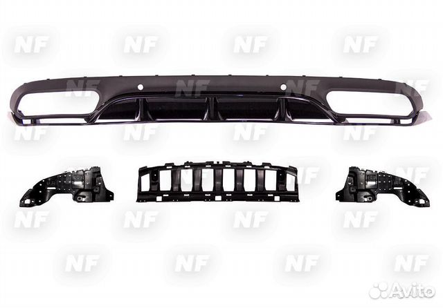 Диффузор 63 AMG Mercedes W205 Coupe