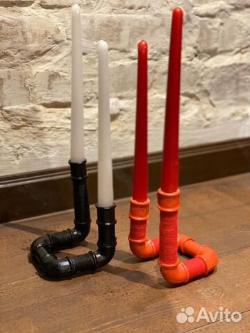 Подсвечник лофт 2 шт