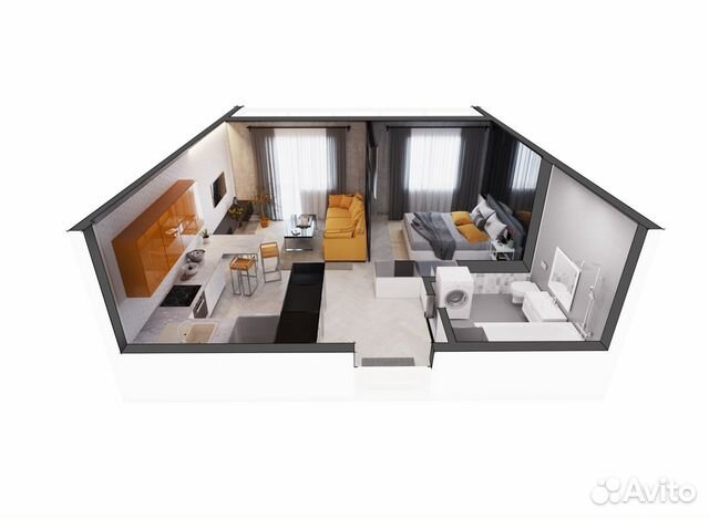 2-к квартира, 42.2 м², 16/18 эт.