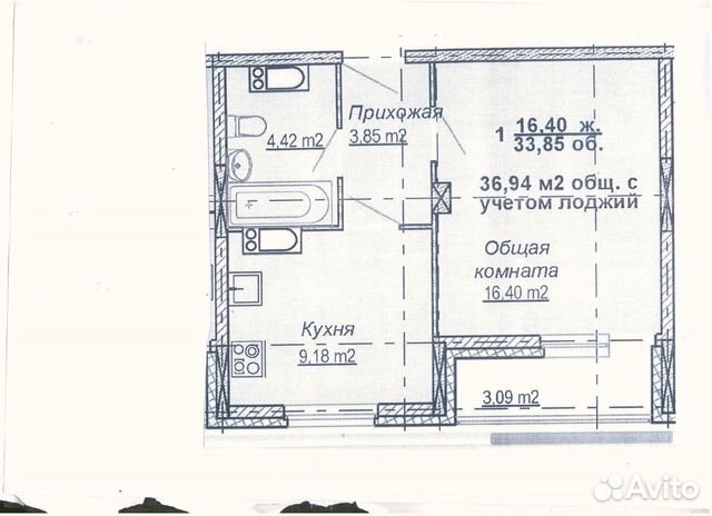 1-к квартира, 36.8 м², 12/14 эт. 1-к квартира, 36.8 м², 12/14 эт.
