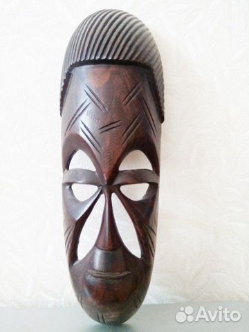 Маска красное дер.11,5х37,5,Мозамбик,Нампула,1978