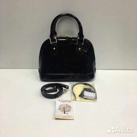 Сумка Louis Vuitton Alma Monogram Vernis Амарант