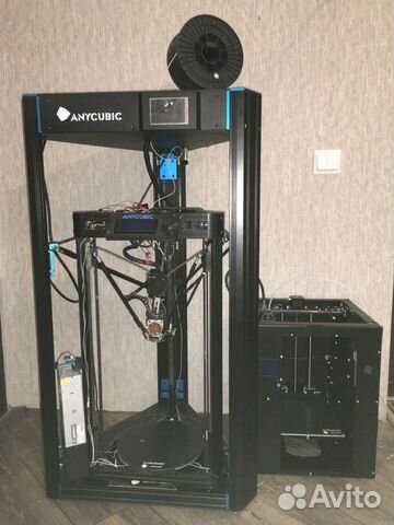 3D печать большая область, 3 принтера в работе