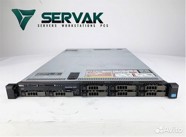 Сервер dell R620 8SFF 2x E5-2650v2 16GB