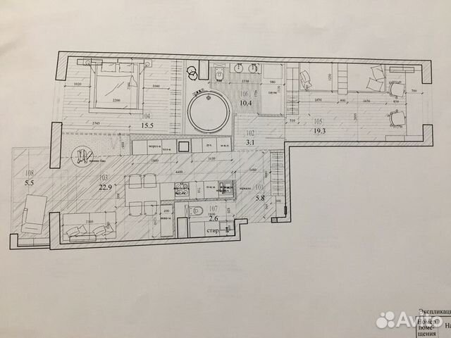 2-к квартира, 82.5 м², 6/13 эт.