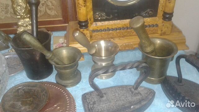 Ступка бронзовая и чугунная Ступка бронзовая и чугунная