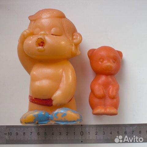 Игрушки СССР Полиэтилен и неваляшка маленькая