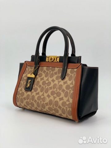 Новая женская сумка кожа 2 расцветки бренд Coach