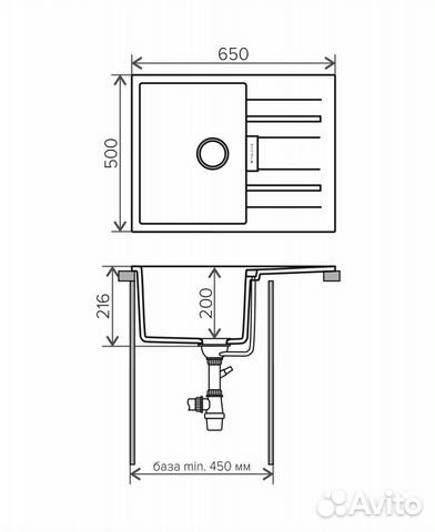 Кухонная мойка tolero loft TL-650 / Коричневый Кухонная мойка tolero loft TL-650 / Коричневый