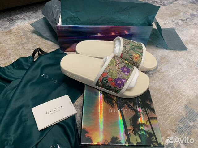 Новые шлёпанцы Gucci Flora оригинал