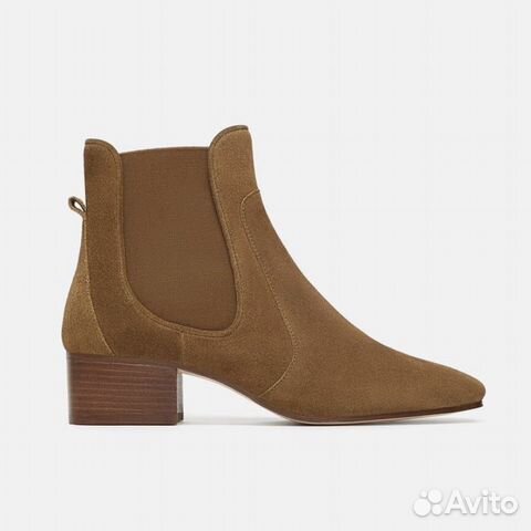 Zara казаки ботильоны женские натуральная замша Zara казаки ботильоны женские натуральная замша