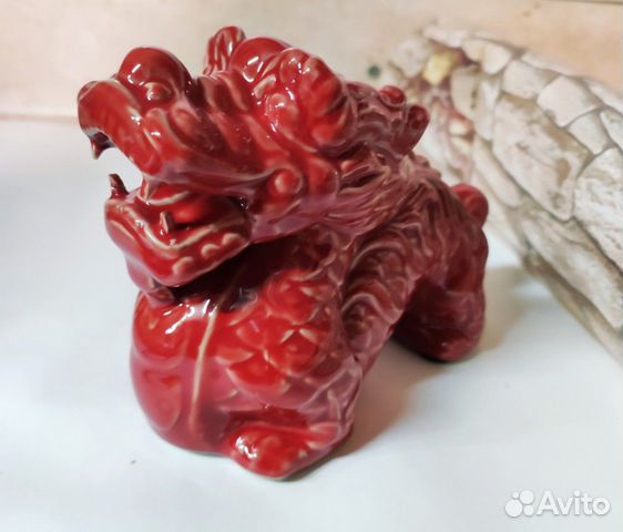 Статуэтка фигурка Дракон керамика