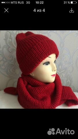 Комплект, шапка и снуд