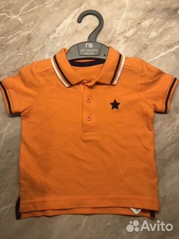Футболки Mothercare, новые, 6-9
