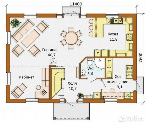 Каркасный дом 41. Строительство домов и бань Каркасный дом 41. Строительство домов и бань