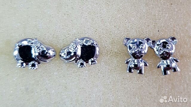 Детские серьги новые из золота в ассорт Детские серьги новые из золота в ассорт