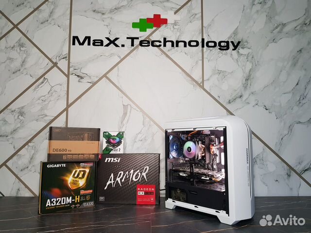 Игровой пк AMD Ryzen 5 1600+ AMD Radeon RX 580 8GB Игровой пк AMD Ryzen 5 1600+ AMD Radeon RX 580 8GB