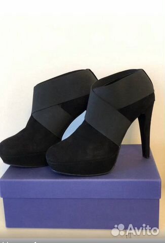 Stuart weitzman ботильоны замшевые