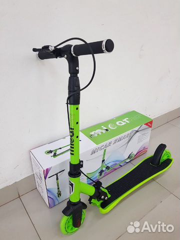 Самокат Micar Smart Green свет колеса/тормоз Новый Самокат Micar Smart Green свет колеса/тормоз Новый