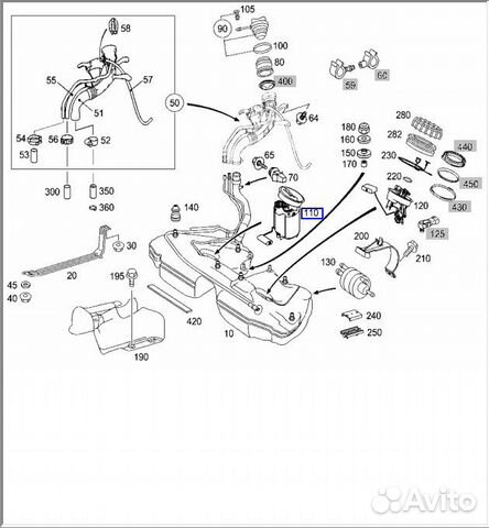 Бензонасос Mercedes C-Class S203 271.948 1.8L 2004