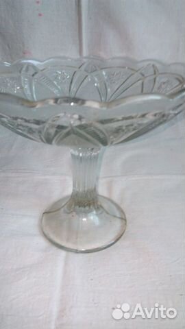 Две вазы (хрусталь) для фруктов, ягод, кондитерс