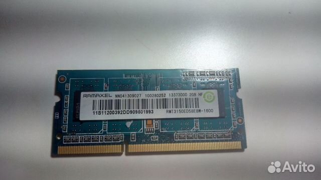 Ramaxel 2GB для ноутбука Ramaxel 2GB для ноутбука