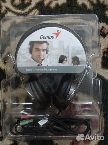 Наушники с микрофоном Genius
