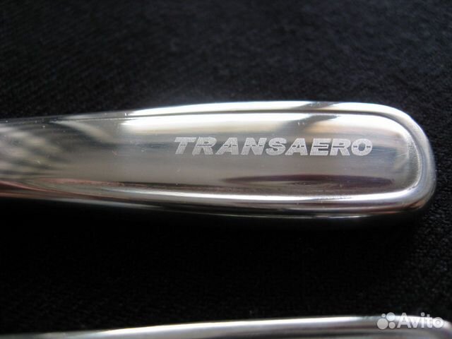 Столовые приборы а/к Трансаэро: вилка, ложка, нож