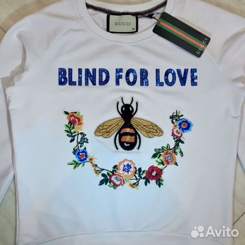 Свитшот Gucci Blind for love Bee размер M Свитшот Gucci Blind for love Bee размер M