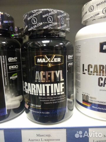  Maxler, Acetyl L-Carnitine (USA), 100капс  89044961000 купить 3