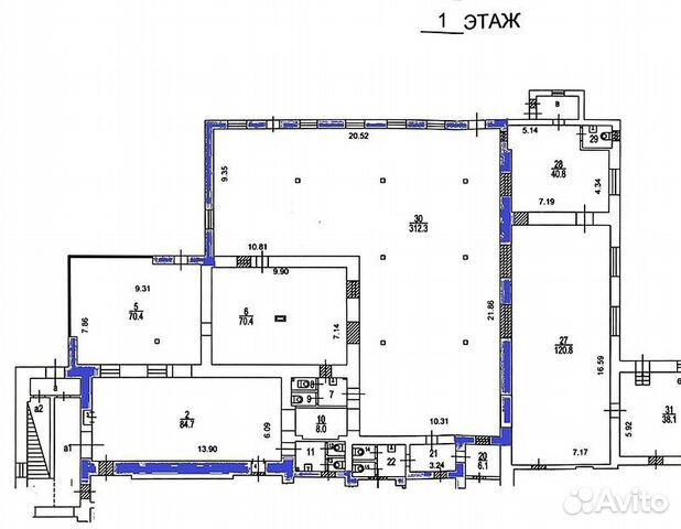Аренда помещения 625 кв.м у Проспекта Мира