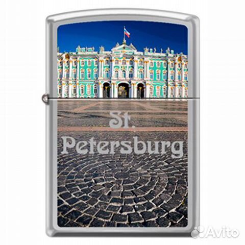 Зажигалка Зимний дворец с покр. High Polish Chrome