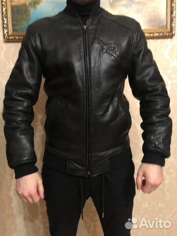Натуральная кожаная куртка Rocawear
