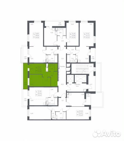 1-к квартира, 33.6 м², 6/17 эт. 1-к квартира, 33.6 м², 6/17 эт.